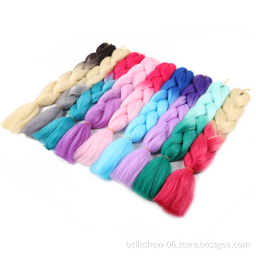 Hot sell synthetic pre stretch crochet jumbo-hair-braid 400g soku